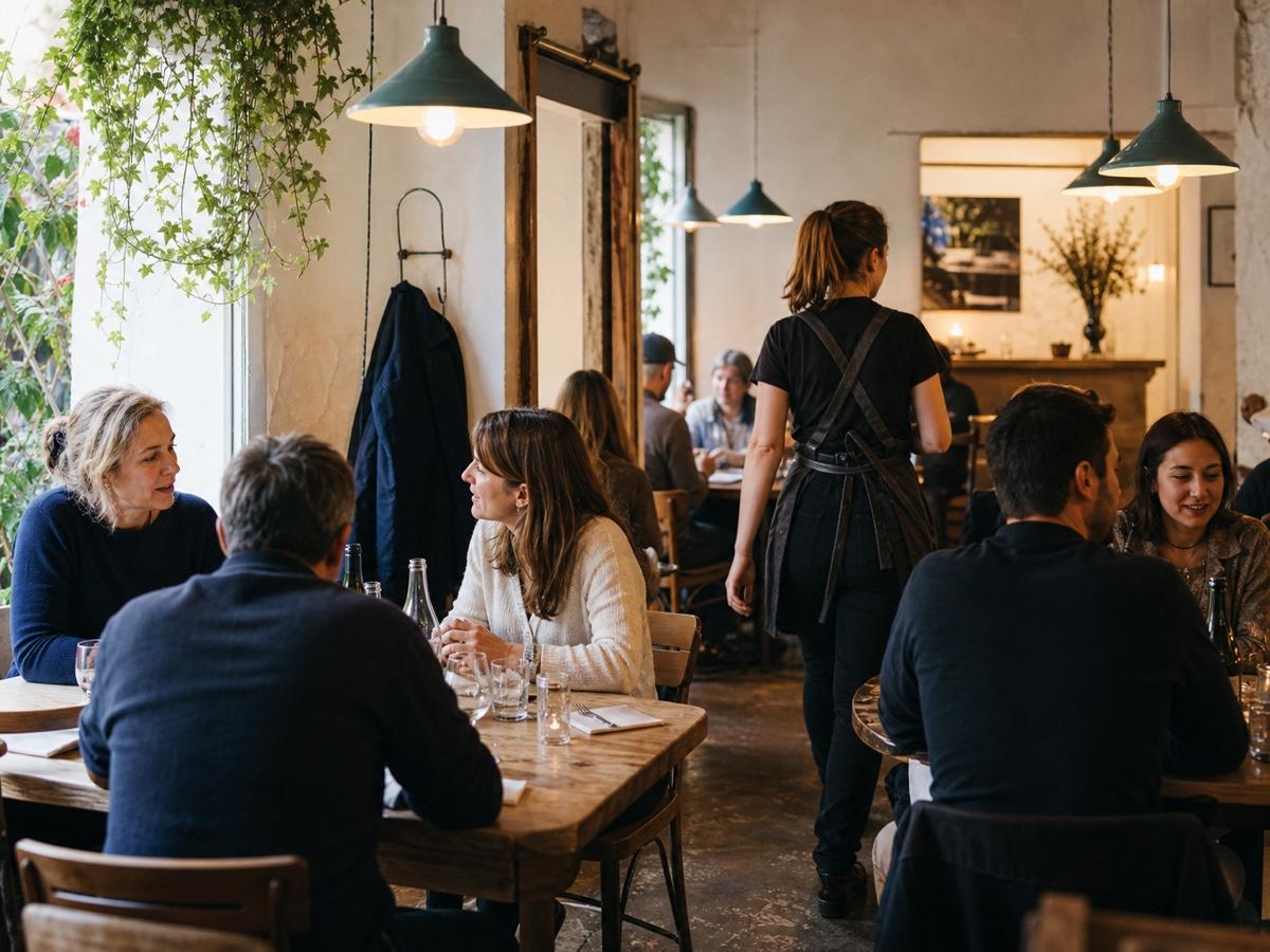 Guests enjoying the atmosphere in a busy independent restaurant